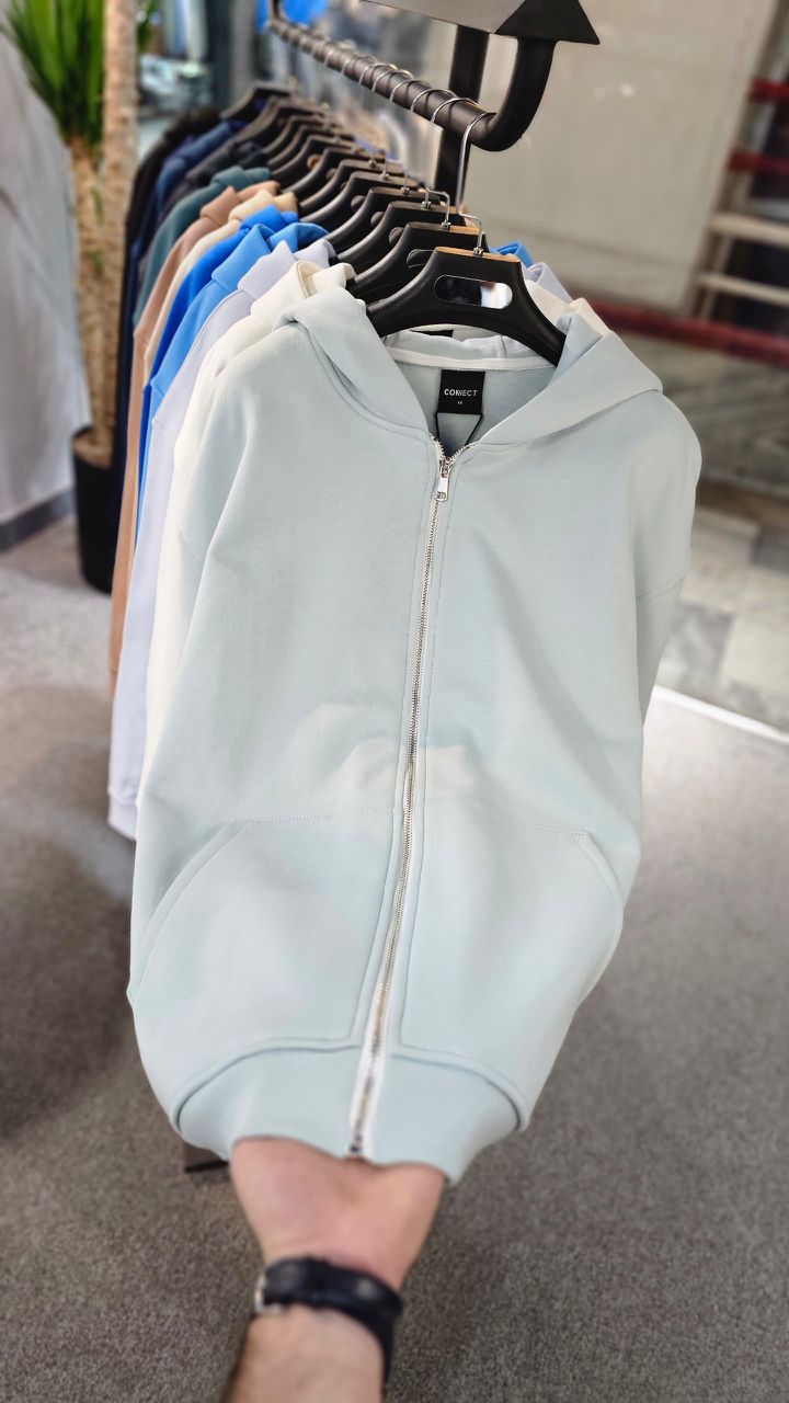 سویشرت تمام زیپ کلاهدار