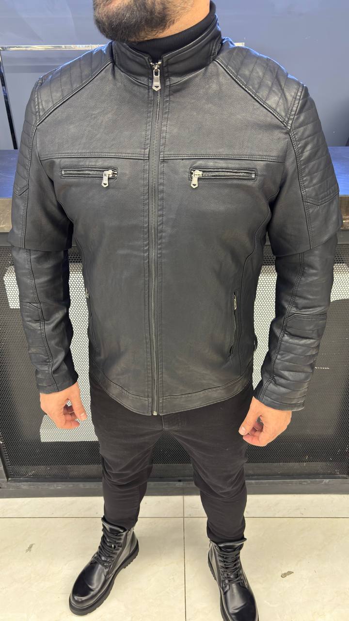 کاپشن چرم وارداتی مدل 02