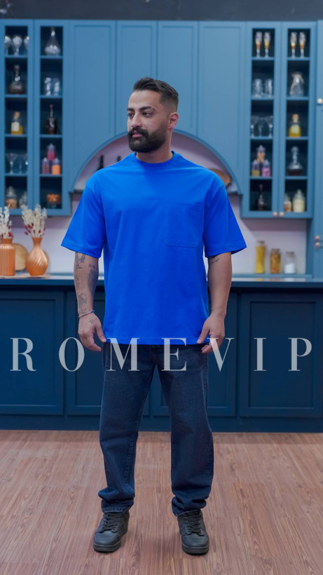 تیشرت مردانه پنبه ماکان مدل تک جیب - روم وی آی پی