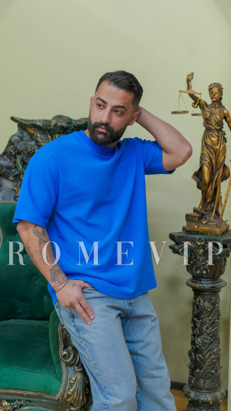 تیشرت بیسیک مردانه مدل بیسکوییتی - روم وی آی پی