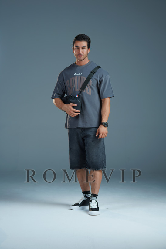 تیشرت ماکان چاپ پفکی وارداتی ROME VIP