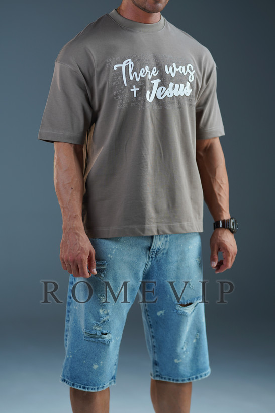 تیشرت چاپی باکسی مردانه ROME VIP