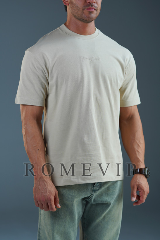 تیشرت باکسی گلدوزی مردانه ROME VIP