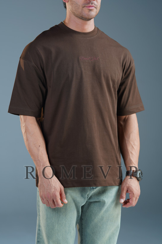 تیشرت باکسی گلدوزی مردانه ROME VIP