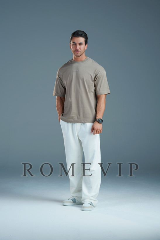 تیشرت باکسی گلدوزی مردانه ROME VIP