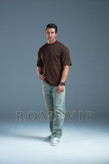 تیشرت باکسی گلدوزی مردانه ROME VIP