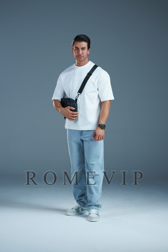 تیشرت باکسی گلدوزی مردانه ROME VIP