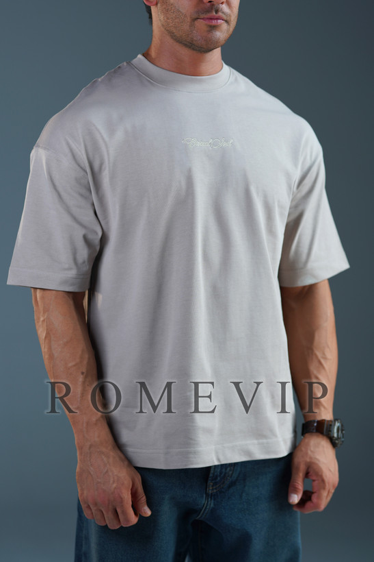 تیشرت باکسی گلدوزی مردانه ROME VIP