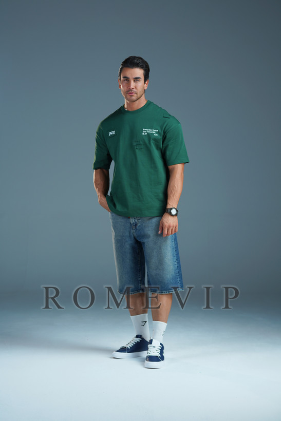 تیشرت باکسی تیکه دوزی مردانه ROME VIP