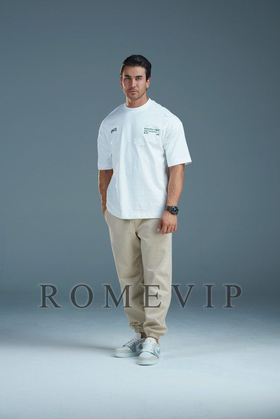 تیشرت باکسی تیکه دوزی مردانه ROME VIP