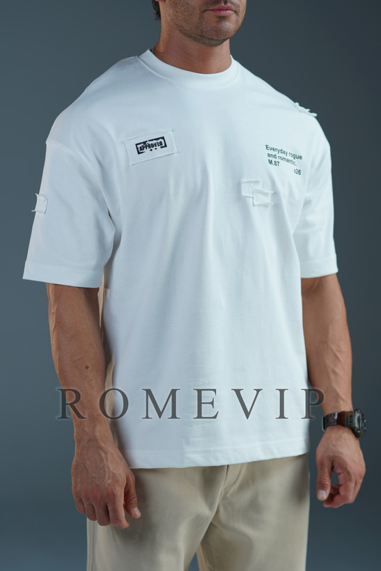 تیشرت باکسی تیکه دوزی مردانه ROME VIP