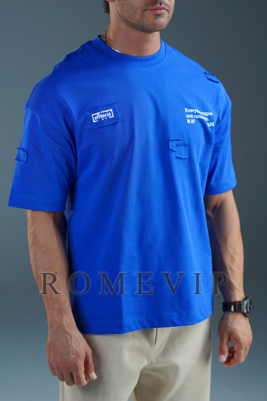 تیشرت باکسی تیکه دوزی مردانه ROME VIP