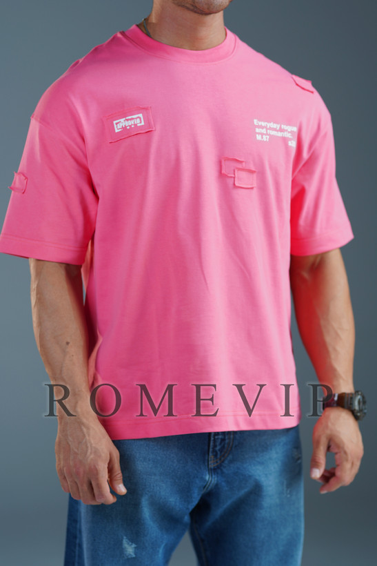 تیشرت باکسی تیکه دوزی مردانه ROME VIP