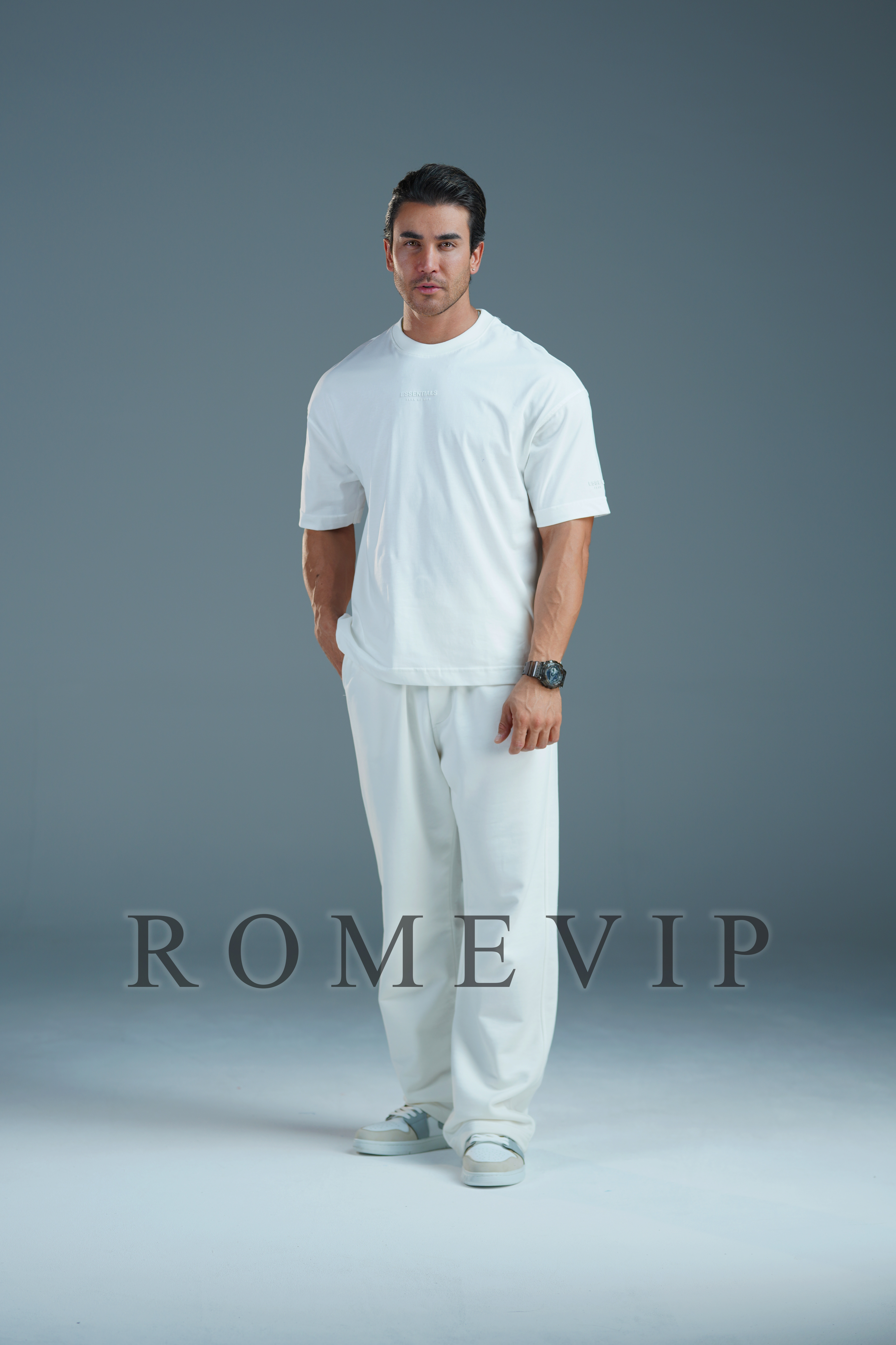 تیشرت مردانه اسنشیال آستین کوتاه ROME VIP