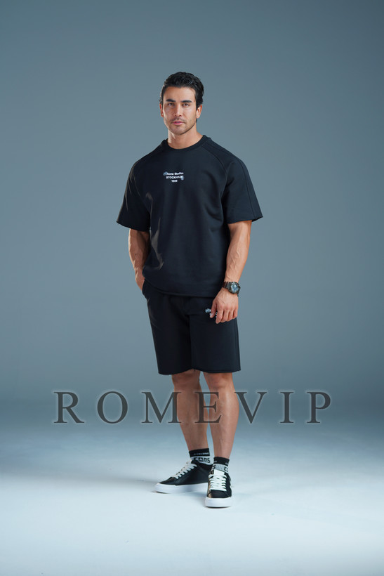 ست تیشرت و شلوارک مردانه گرم بالا ROME VIP
