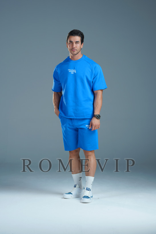 ست تیشرت و شلوارک مردانه گرم بالا ROME VIP
